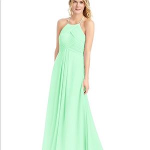 Azazie Ginger Bridesmaid Dress, Mint Green